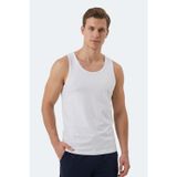 Slazenger HOKEY Erkek Slim Fıt Kolsuz Beyaz Atlet