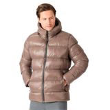 Slazenger HOOT Erkek Kapüşonlu Şişme Kahve Mont & Kaban