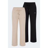 Slazenger Ilara 2 Li Set Kadın Eşofman Altı - Siyah - Bej
