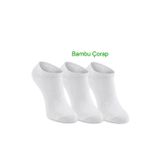 Slazenger JOLLY 3 lü Erkek Bambu Beyaz Çorap