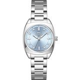 Slazenger Kadın Kol Saati Silver Metal Kordon Tiffany Mavi Kadran 28MM Mineral Cam Quartz Mekanizma 5 Atm Su Geçirmez - Gümüş - Açık Mavi