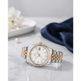 Slazenger Kadın Silver Gümüş Rengi Metal Kordon Beyaz Kadran Quartz 5 Atm Kol Saati - Silver - Gold