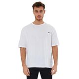Slazenger KAISER IN Oversize Erkek Oversıze Beyaz Tişört