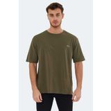 Slazenger KAISER IN OVERSIZE Erkek Tişört Haki