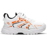 Slazenger KANNER I Kız Çocuk Cırt Cırtlı Beyaz / Turuncu Günlük Spor Ayakkabısı - Beyaz - Turuncu