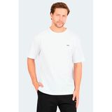 Slazenger KARNEN IN Oversize Erkek Baskılı Beyaz Tişört