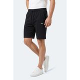 Slazenger Kasey Erkek Pamuklu Siyah Şort - Sarı - Siyah