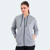 Slazenger KATHLEENA IN Kadın Oversıze Kırmızı Sweatshırt - Gri - XL