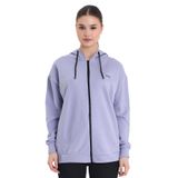 Slazenger KATHLEENA IN Kadın Oversıze Mor Sweatshırt