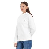 Slazenger KATHY IN Kadın Kapüşonlu Beyaz Sweatshırt