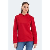 Slazenger KATHY IN Kadın Kapüşonlu Kırmızı Sweatshirt