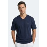 Slazenger Katre Erkek Oversıze Lacivert Tişört - XL