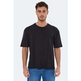 Slazenger KAURI OVERSIZE Erkek Tişört Siyah
