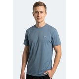 Slazenger Kayda Erkek Gri Tişört - Indigo