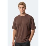 Slazenger Keane Erkek Oversıze Kahve Tişört - 231 - Kahve