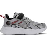 Slazenger KELSY Erkek Çocuk Spor Ayakkabısı Gri Kırmızı Suni Deri Phylon Tabanlı Cırtlı