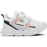 Slazenger KENDALL Unisex Çocuk Cırt Cırtlı Beyaz / Turuncu Günlük Spor Ayakkabısı - Beyaz - Turuncu