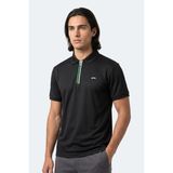 Slazenger Kenshın Erkek Polo Yaka Beyaz Tişört - M - Siyah