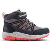Slazenger KEPHAS IN Unisex Çocuk Cırt Cırtlı Koyu Gri / Turuncu Bot - Füme