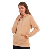 Slazenger KESHIAN IN Kadın Kapüşonlu Cepli Açık Kahve Sweatshırt