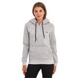 Slazenger KESHIAN IN Kadın Kapüşonlu Cepli Gri Sweatshırt
