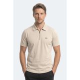 Slazenger KHAN Erkek Polo Yaka Bej Tişört