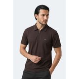 Slazenger Khan Erkek Polo Yaka Kahve Tişört