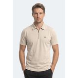 Slazenger Khan Erkek Polo Yaka Lacivert Tişört - Bej