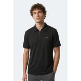 Slazenger Khan Erkek Polo Yaka Siyah Tişört