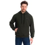 Slazenger KICKSON IN Erkek Kapüşonlu Cepli Haki Sweatshırt