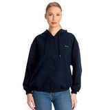Slazenger KIMBERLEY IN Kadın Fermuarlı Kapüşonlu Cepli Lacivert Sweatshırt