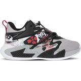 Slazenger Knıght I Unisex Çocuk Cırt Cırtlı Gri / Kırmızı Günlük Spor Ayakkabısı - Gri - Kırmızı