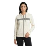 Slazenger KNOTTY I Kadın Kapüşonlu Cepli Ekru Sweatshırt