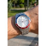 Slazenger Lüks Tasarım Erkek Kol Saati | 42MM, Çelik Kordon, Takvimli, 10 Atm - Gümüş