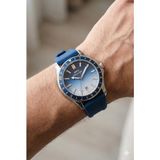 Slazenger Mavi, Spor Erkek Kol Saati 42MM, Mavi Silikon Kordon, Takvimli, 5 Atm - Mavi - Gümüş