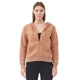Slazenger MILIO I Kadın Fermuarlı Kapüşonlu Cepli Camel Sweatshırt