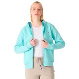 Slazenger MILIO I Kadın Fermuarlı Kapüşonlu Cepli Turkuaz Sweatshırt