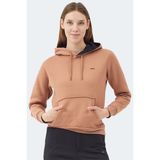 Slazenger MISTY I Kadın Kapüşonlu Camel Sweatshırt - Koyu Sarı