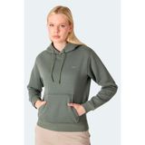 Slazenger MISTY I Kadın Kapüşonlu Haki Sweatshırt - 2XL