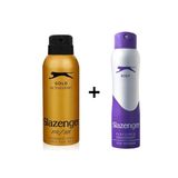 Slazenger Mor Kadın Sprey Deodorant 150 Ml+Slazenger Activesport Gold Erkek Sprey Deodorant 150 Ml--2'Li Set
