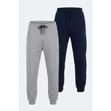 Slazenger Nacıo 2 Li Set Erkek Eşofman Altı - Lacivert - Gri