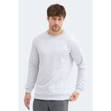 Slazenger NADAV Erkek Taş Gri Sweatshırt - M