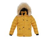 Slazenger NAPOLI Unisex Çocuk Kapüşonlu Şişme Sarı Mont & Kaban