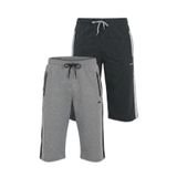 Slazenger NARAYAN 2 Lİ SET Erkek Siyah - Gri Şort
