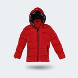 Slazenger NEONS Unisex Çocuk Kapüşonlu Şişme Kırmızı Mont & Kaban - 15