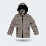 Slazenger NEONS Unisex Çocuk Kapüşonlu Şişme Taş Gri Mont & Kaban - 13 Yaş