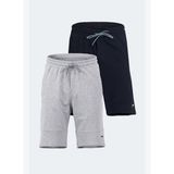 Slazenger NORA 2 Lİ SET Erkek Cepli Lacivert - Gri Şort