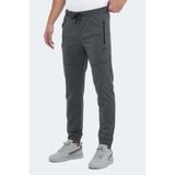 Slazenger ONLY IN Erkek Fermuar Cepli Koyu Gri Eşofman Altı
