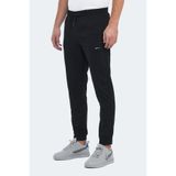Slazenger ONON IN Erkek Fermuar Cepli Siyah Eşofman Altı