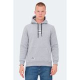 Slazenger OPHIR I Erkek Kapüşonlu Cepli Gri Sweatshirt